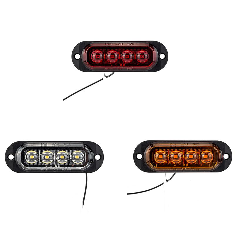 12V 24V Truck LED Side Marker Light Car Trailer DOT E8 Mark Reflector Van Clearance Lamp For Lorry RV Bus Boat