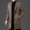 New Middle-aged and Elderly Men's Wool Coat Dad's Mid-length Autumn and Winter Coat Business Casual Men's Clothing