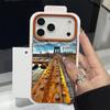 Mountain Waves Print Case For iPhone 17 18 Pro Max Leather Texture Silicone Cover For iPhone 16 15 14 13 Pro Max 16E 17E