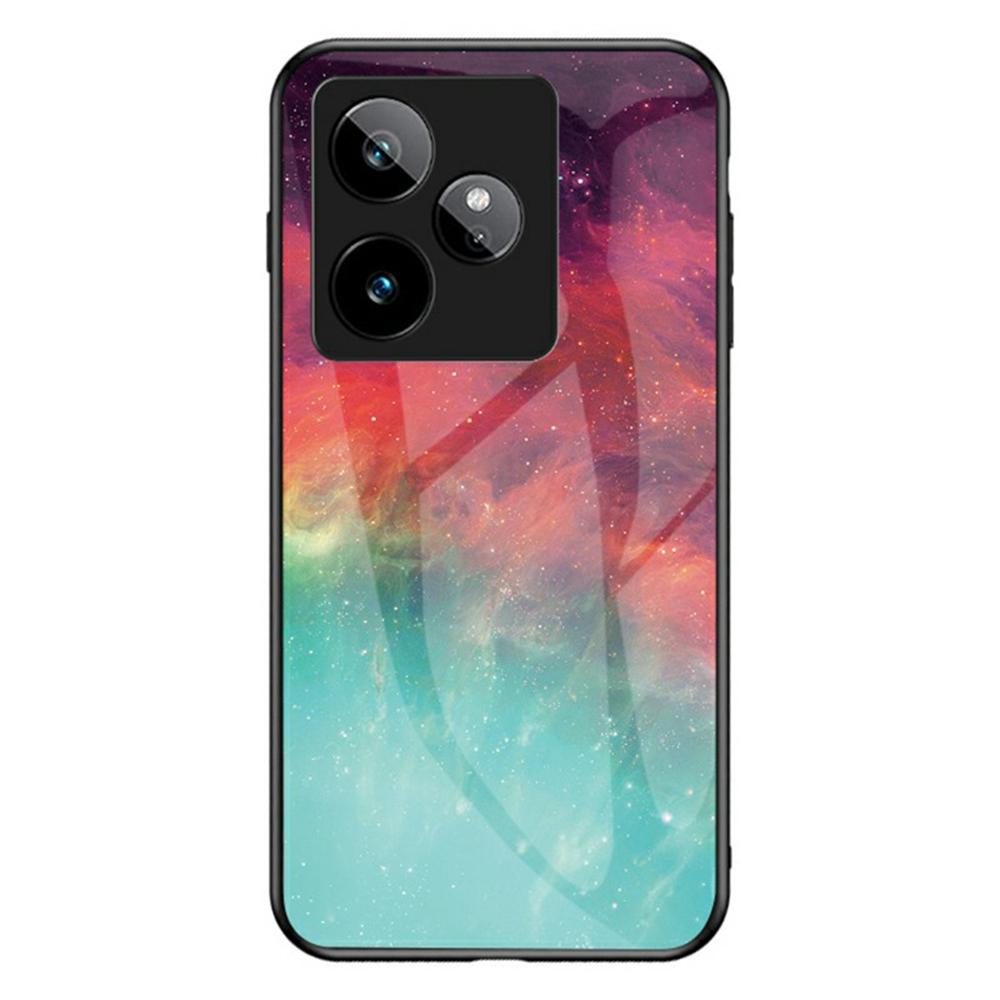 

For Realme GT 7 5G Case Starry Sky Pattern Tempered Glass Phone Cover Color Starry Sky