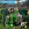 Custom Name Green Power Symbol Blanket Lightweight Ideal Bedding Blanket Perfect for Travel, Camping, Living Rooms, Sofas, Christmas Gift
