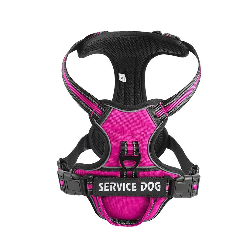 Nylon Hunde Geschirr Weste Reflektierendes Hunde Geschirr Personalisiert Atmungsaktiv Verstellbares Haustier Geschirr Leine Für Kleine Mittlere Große Hunde