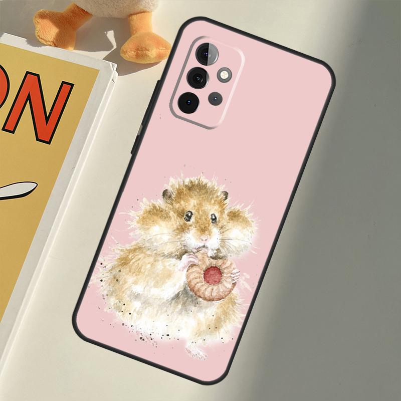 Animal Guinea Pig Case For Samsung Galaxy A14 A24 A34 A54 A12 A22 A32 A52 A72 A51 A71 A13 A33 A53 A73 Coque