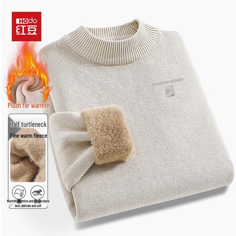 

Hodo Men s 2025 Winter Fleece-Lined Thermal Knit Sweater 2XL (Suggested 160-180 lbs)