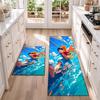 One Piece Flannel Kitchen Floor Mat – Non-Slip, Absorbent and Easy to Clean Suitable for Kitchens, Entryways Bedroomsand Bathrooms