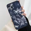 Butterfly Flower Phone Case For iPhone 17 Pro Max 15 14 13 11 12 16 Pro Max Mini 15 16 Plus 16e 17 Air Cover