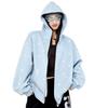 ICH MODE Women's Star-Inspired Cross Print Hooded Sweatshirt
