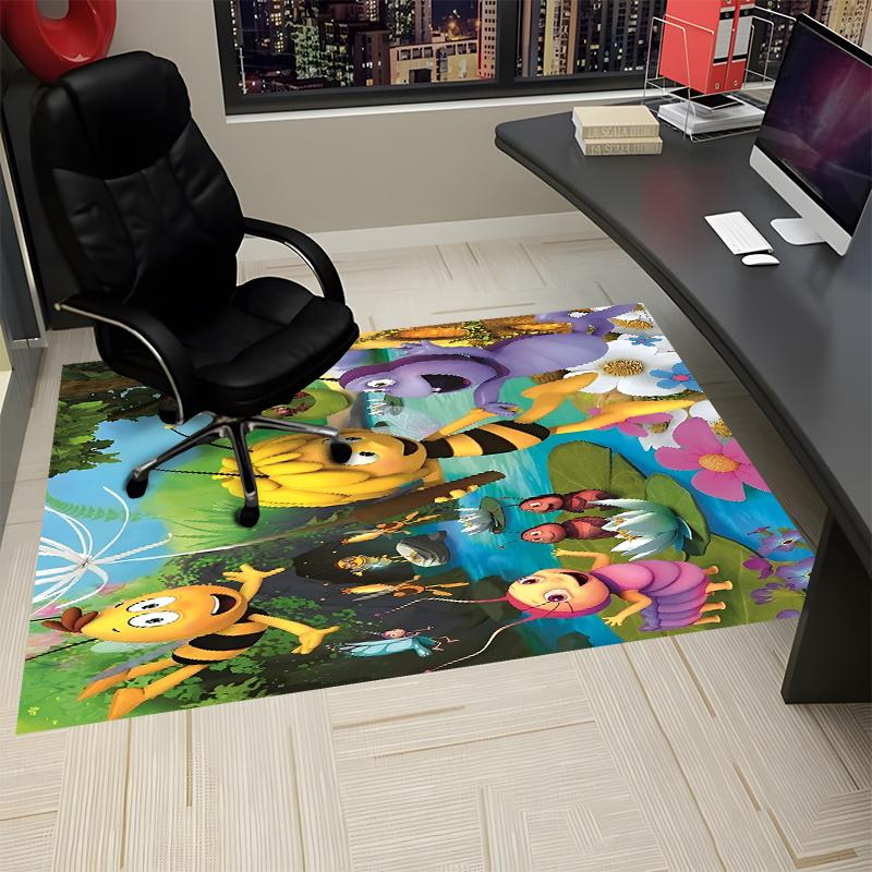 Maya the Bee Printed Carpet, Rug for Office Chair Living Room Bedroom Kitchen Room Decor Gifts.