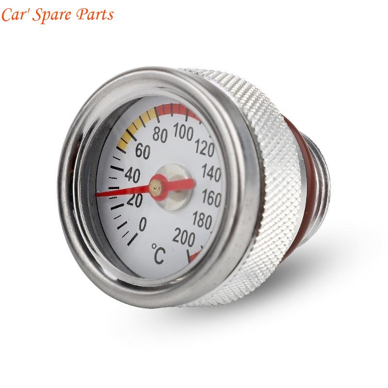 Y4UA Engine Oil Temperature Gauge M20x1.5 Motorcycle Caps 0-200℃ Display