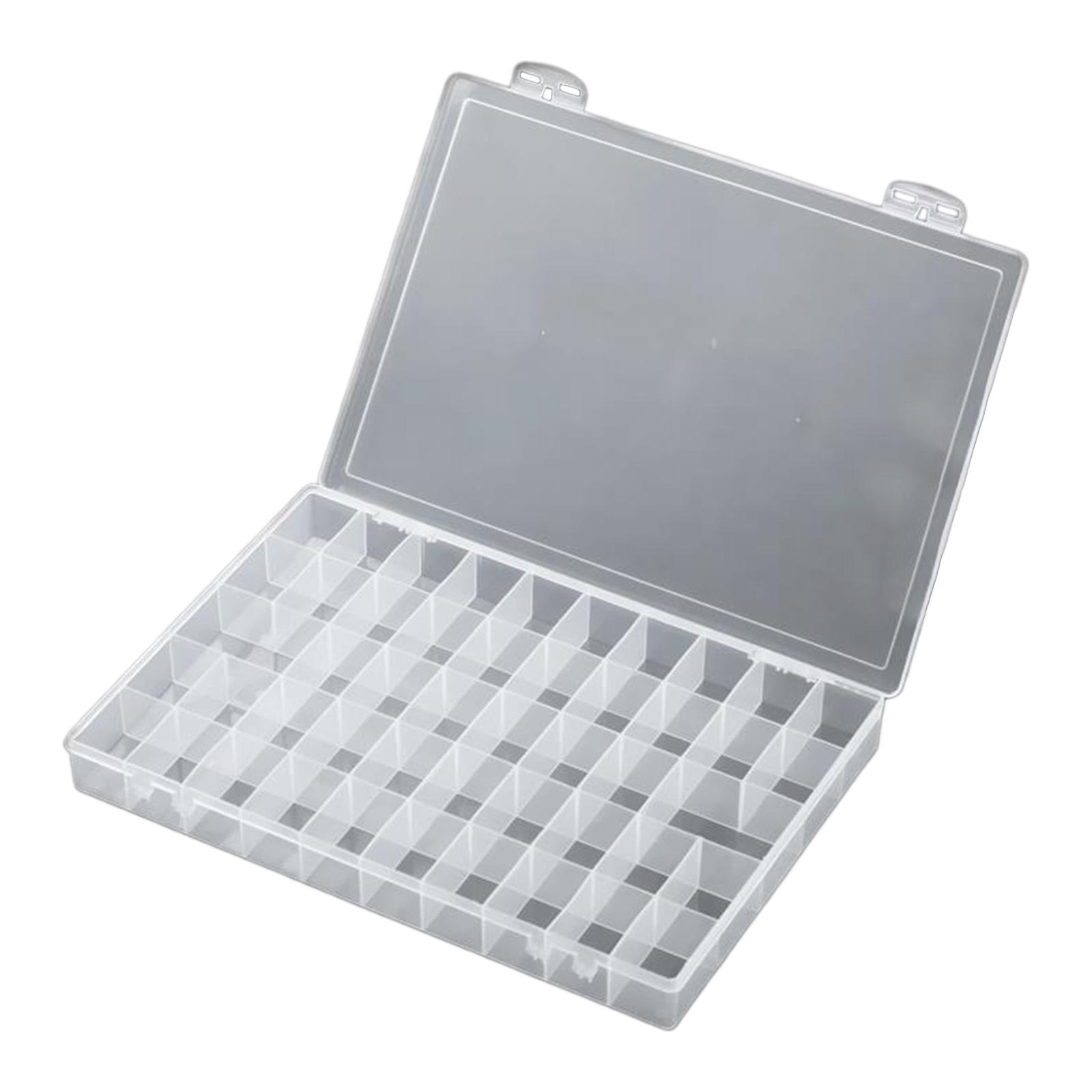 24 36 48 Ячеек Прозрачный Пластиковый Органайзер Бокс Контейнер для Хранения Бисера Футляр для Ювелирных Изделий Контейнер для Хранения Красок Штабелируемый Кейс 48 1260₽