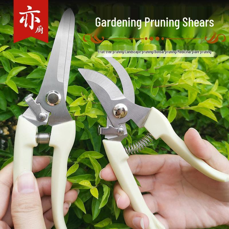 Stainless Steel Floral Scissors for Pruning and Grafting - Ideal for Flowers, Fruit Trees, and Garden Branches