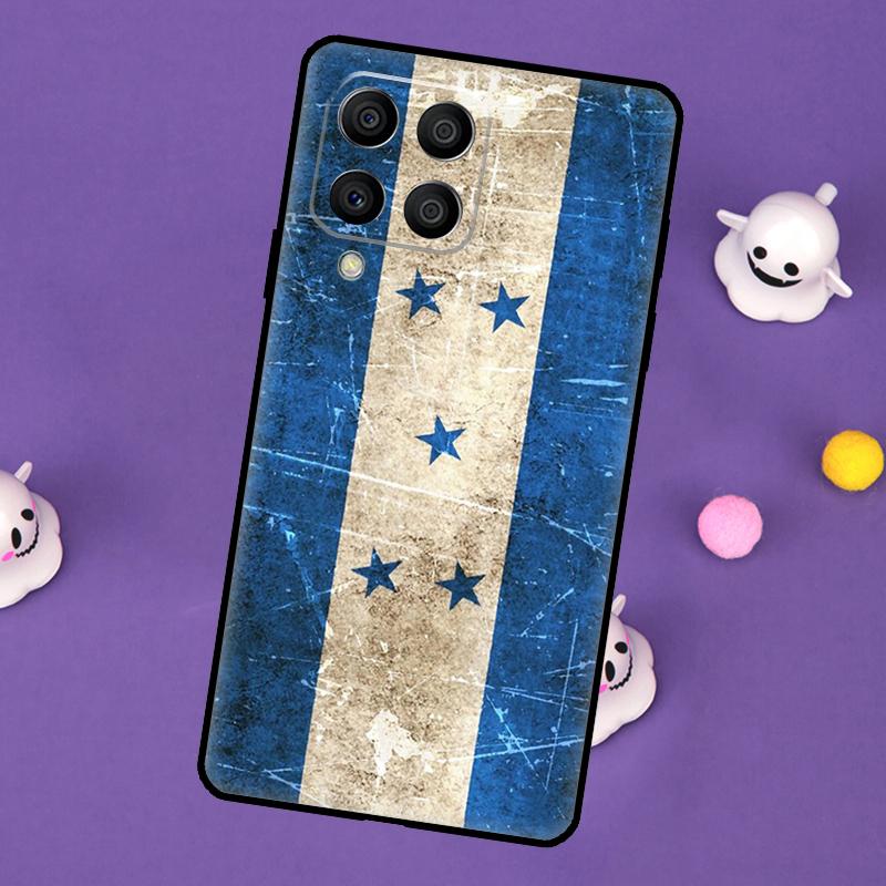 Honduras Flag Cover For Samsung Galaxy M55 M15 M33 M13 M23 M53 M31 M51 M14 M34 M54 M20 M30s M52 M32 Case