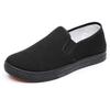Fashion 2025Women Fashion Plus Size Anti Skid Black Canvas Shoes Student School Spring & Summer White Slip On Shoes Zapatos De Mujer