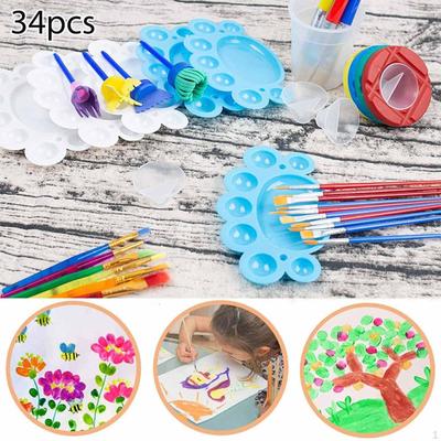 Paint Brushes for Kids Painting Brush DIY Art Watercolor Students School Gifts Easy To Clean