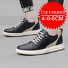 Herrenmode Echtes Leder Höhe erhöhen 4/6/8CM Lässige Sport-Plateauschuhe Weiche Unsichtbare Schuhe zur Höhenvergrößerung 36-43