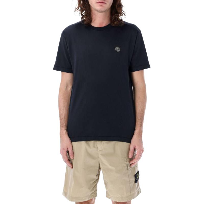 Stone Island Logo Pullover Crew Neck T-Shirt Men tops 26P2100027S0013-V0020 M