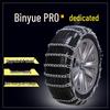 Thickened Iron Snow Tire Chains for Bin Yue PRO 215/55R18 & 215/60R17 - Anti-Skid Car Chains