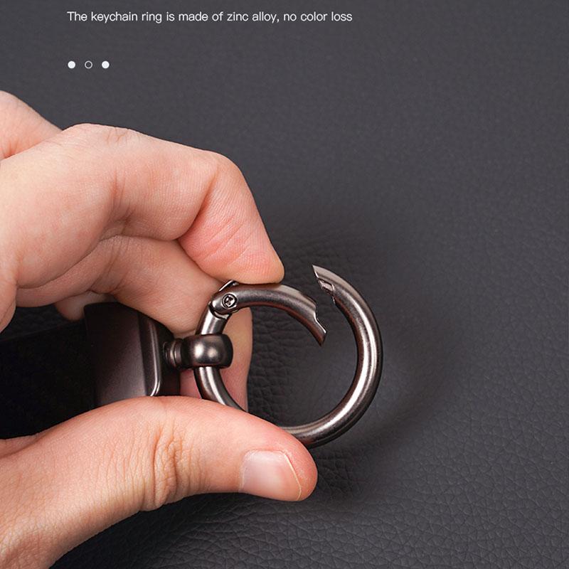 Carbon Fiber Leather Keyrings Car Keychain Accessories For Dacia Duster Logan Sandero Stepway Dokker Lodgy MCV 2019 Spring