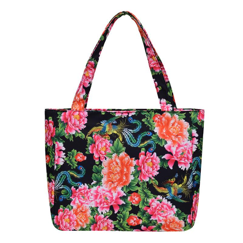 

Ретро мода большой цветок Guochao женские сумки новые повседневные универсальные сумки женские сумки
