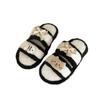Fashion color matching cute cartoon fluffy slippers women's 2025 autumn and winter new outer wear home indoor cotton slippers shoes