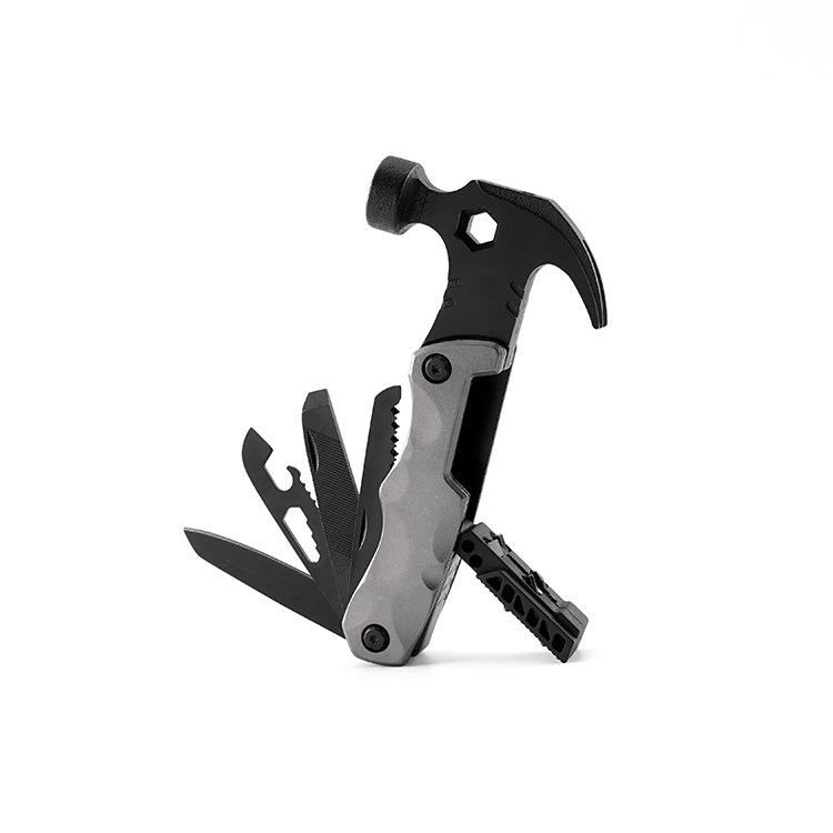Multifunctional Sheep Horn Hammer Outdoor Camping Portable Combination Tool Home Emergency Repair Hammer Knife Wood Saw Wrench