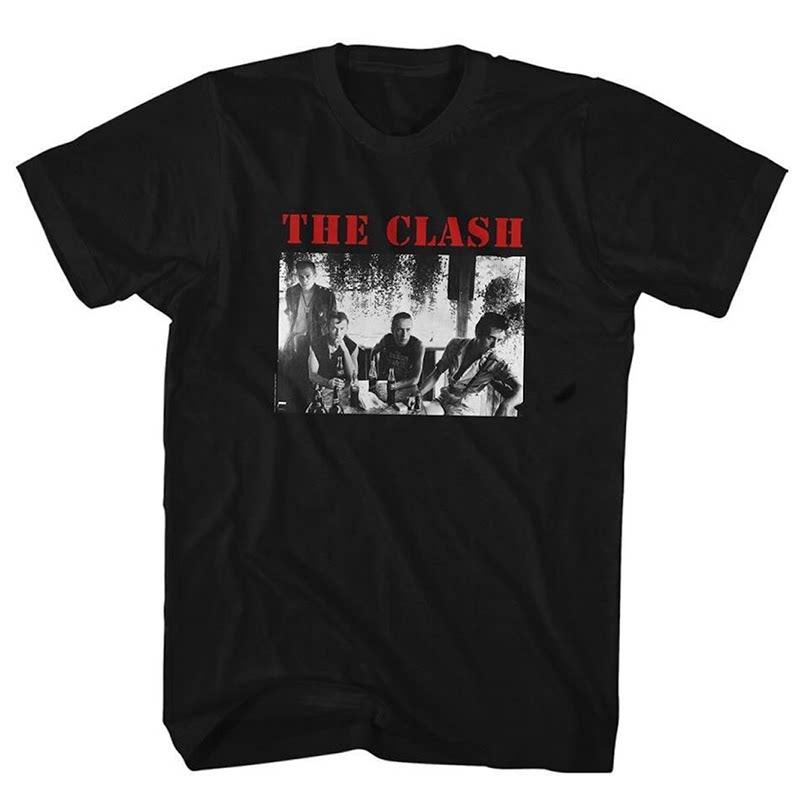 The Clash Band  London Calling  Guitarists Guitar Case  Rock Band Street Shortsleeved Tshirt 2XL