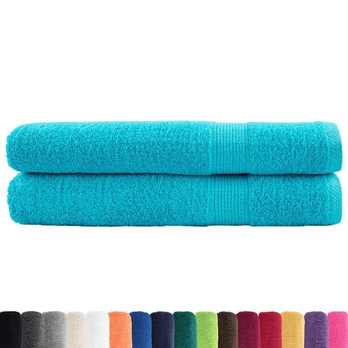 VidaXL Premium Quality Towels 2 Pcs, Shower Towels, Bath Sheets, Guest Toilet Towels, 137461
