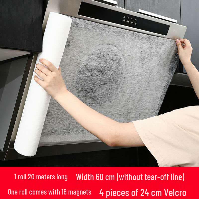Oil Absorbing Range Hood Filter: Oil & Smoke Proof Sticker and Gasket Strip.