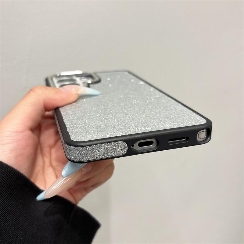 Luxury Glitter Bling Veneer TPU Leather Phone Case For Samsung Galaxy S26 S25 S24 S23 S22 Ultra Shockproof Soft Proteciton Cover