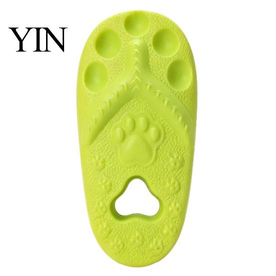 Bite Resistant Dog Toy for Aggressive Chewers Slipper Chew Toy, Puppy Teething Thong Sandal Shape, Interactive Safe EVA Material Fetch Small To Large