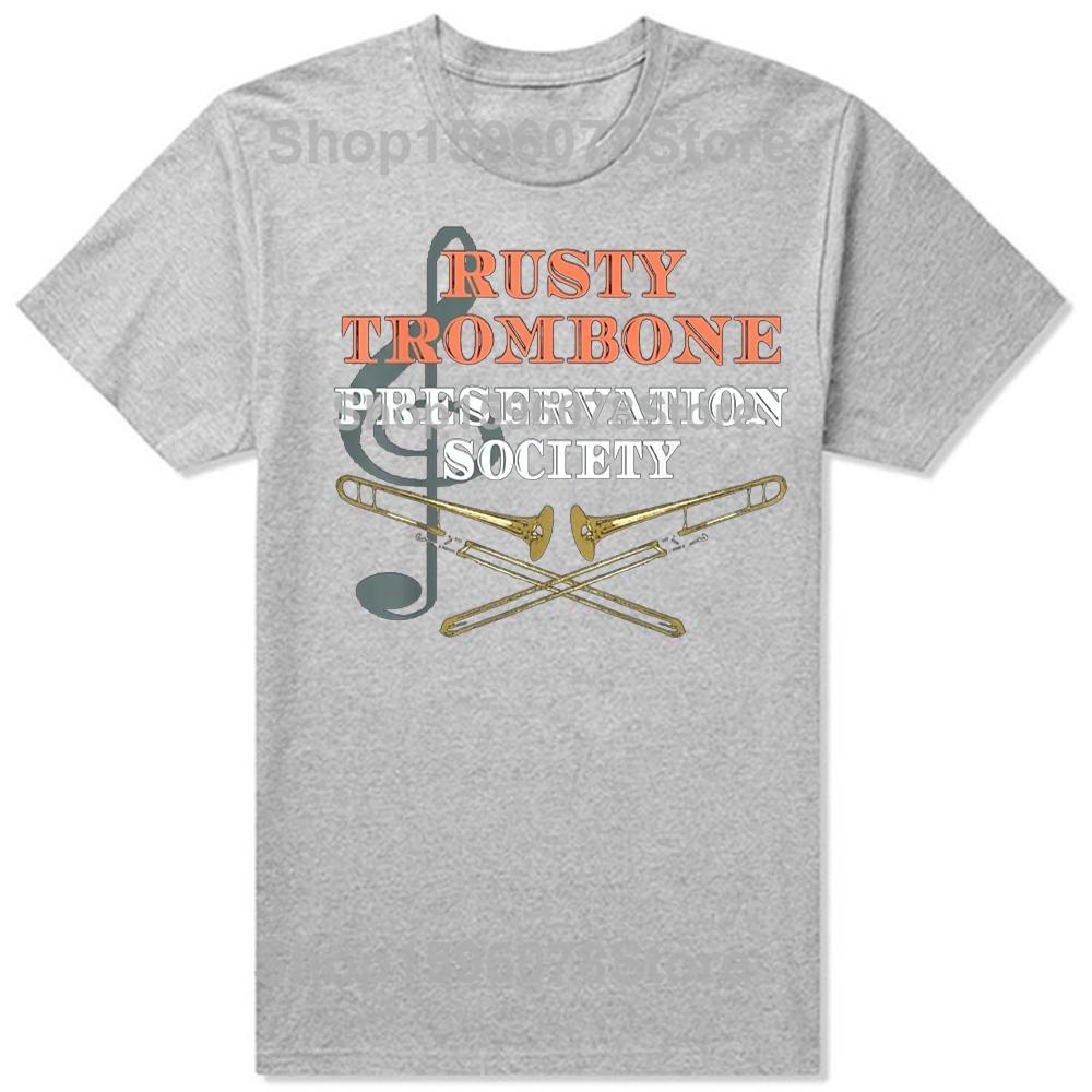 Funny Trombone Player Graphic T Shirts Men Women Pure Cotton Humor Streetwear Tee Shirt Short Sleeve Unisex Loose Clothing