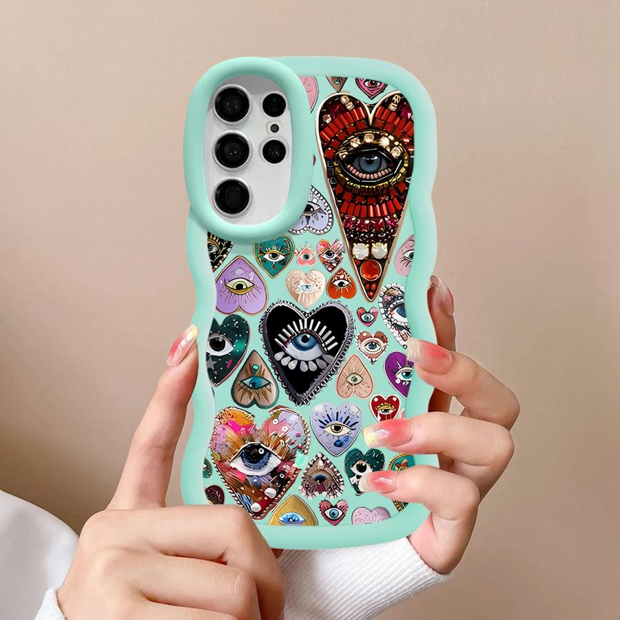 Soft Phone Cover Case for Samsung Galaxy S23 Plus S20 FE S22 Ultra A25 S21 S25 S24 A26 A34 A24 A54 A55 A36 A35 Personality Love
