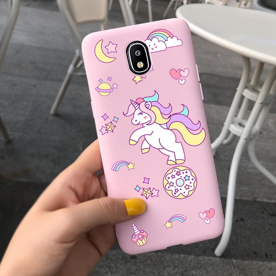 For Samsung Galaxy J5 2017 J530 SM-J530F Case Cute Cartoon Cats Unicorn Butterfly Bee Soft Cover for Samsung J5 2017 J530F Funda