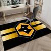 Wolves Team Emblem Printed Area Rug for Office, Chair Rug, Decorative Carpet Floor Mat, Large Size Fan gifts Christmas gifts