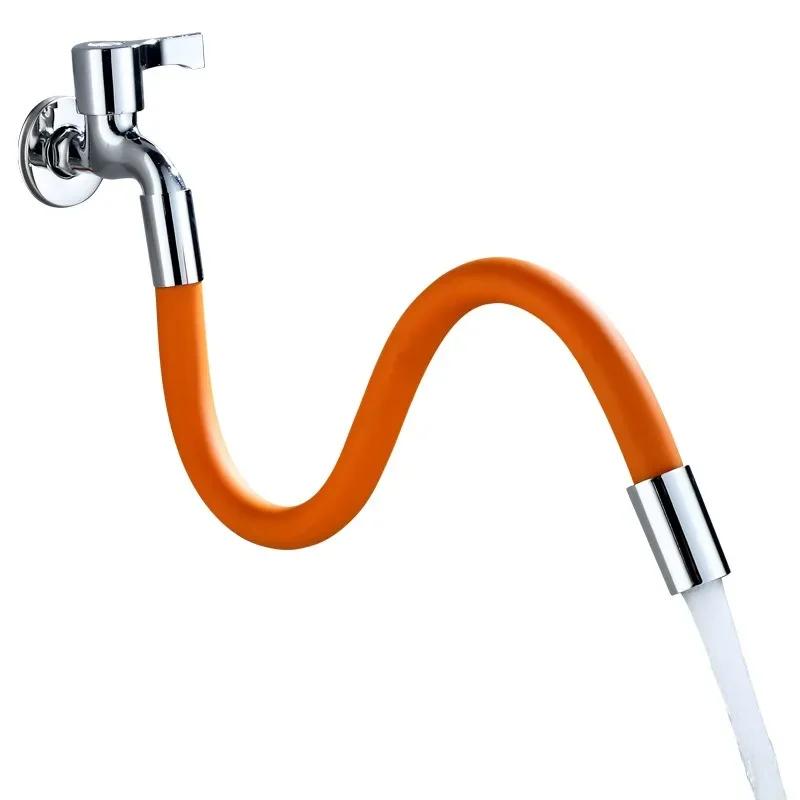 1pc Water Faut Extension Pipe Universal Flexible Extended Water Pipe Anti-Splash Extension Pipe