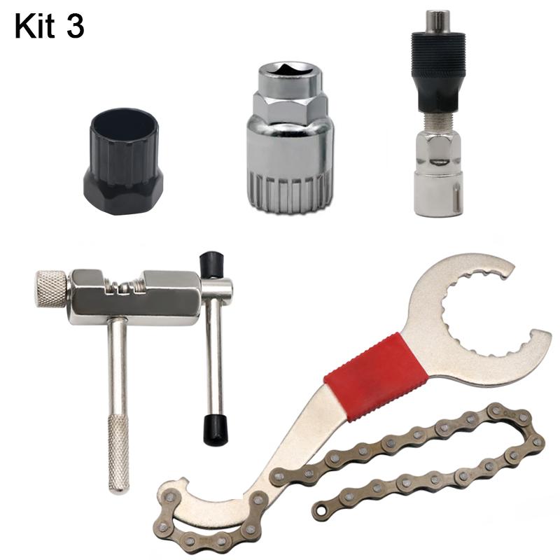 Bicycle Repair Tool Kits Flywheel Removal Bike Bottom Bracket Remover Chain Breaker Extractor Cutter Multitool Maintenance Set