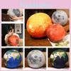 Crystal Ultra-soft Plush Toy Pillow With Planetary Designs Earth, Moon, Mars