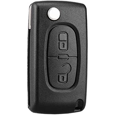 2 Buttons Key Shell Compatible Ce0523 Folding Flip Key For Peugeot 207 307 308 407 408 3008 5008 Citroen C2 C3 C4 C5 C6 C8 (2 Buttons Ce0523)