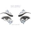Fashion Colorful 3D Crystal Temporary Tattoo Face Gems Jewels Rhinestone Glitter Adhesive Stickers Festival Body Facial Decor