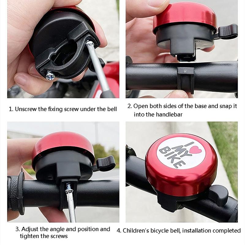 8 Colors Cute Bicycle Bell Handlebar Bell Loud Sound Bike Bells Alarm Warning Bells Ring Bicycle Mini Horn Cycling Accessories