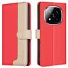BINFEN COLOR BF33 for Xiaomi Redmi Note 14 Pro 4G Leather Case Splicing Color RFID Blocking