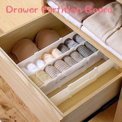 Organizzatore Divisorio Cassetto in Plastica Estensibile Retrattile Pannello Divisorio Portaoggetti Multifunzione 1 pz