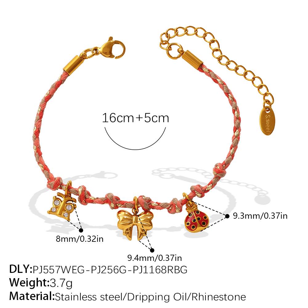 European & American Cross-border Fashion Niche: DIY Flower Heart Pendant Bracelet & Necklace Set