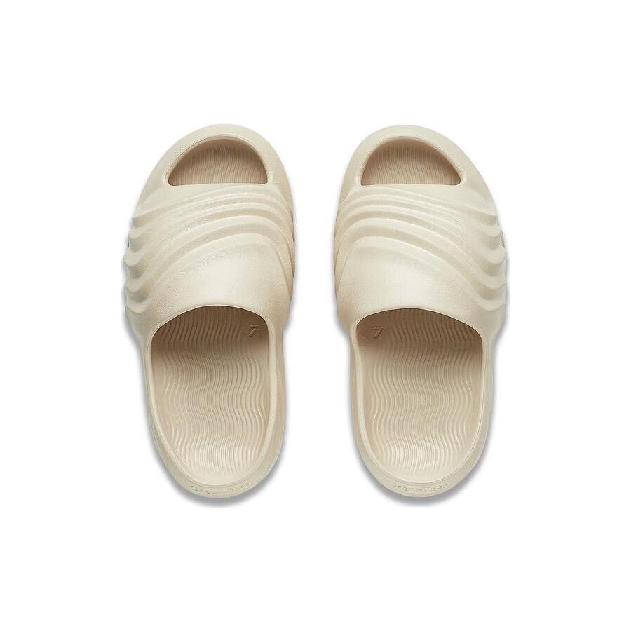 New LiNing Puff Slay Slide Slippers Women's Light Creamy Brown AZST006-3