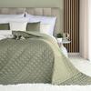 HERRINGBONE Gray-green Bedspread 220x240cm - Elegance and Comfort