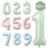 1Pc Large 40inch Number 1-9 Foil Balloons for Kid Boys Girls Crown Happy Birthday Balloon Baby Shower Decor Supplies