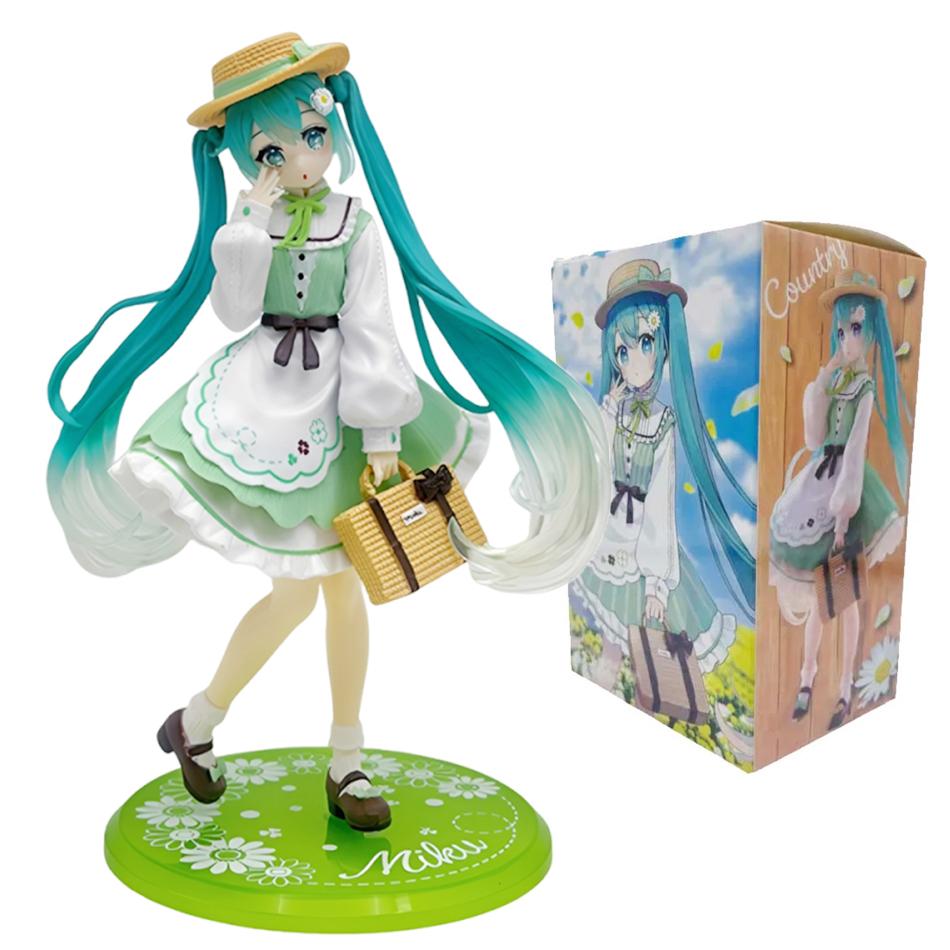 17 Styles Hatsune Miku Handmade Cherry Hatsune Miku Devil Hatsune Miku Handmade PVC Model Desktop Decoration Animation Toy Gift