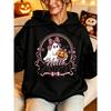 Women's Hooded Sweater Halloween Double Hat Loose 3D Printing Loose Comfort Casual Daily Creative Sweatshirt