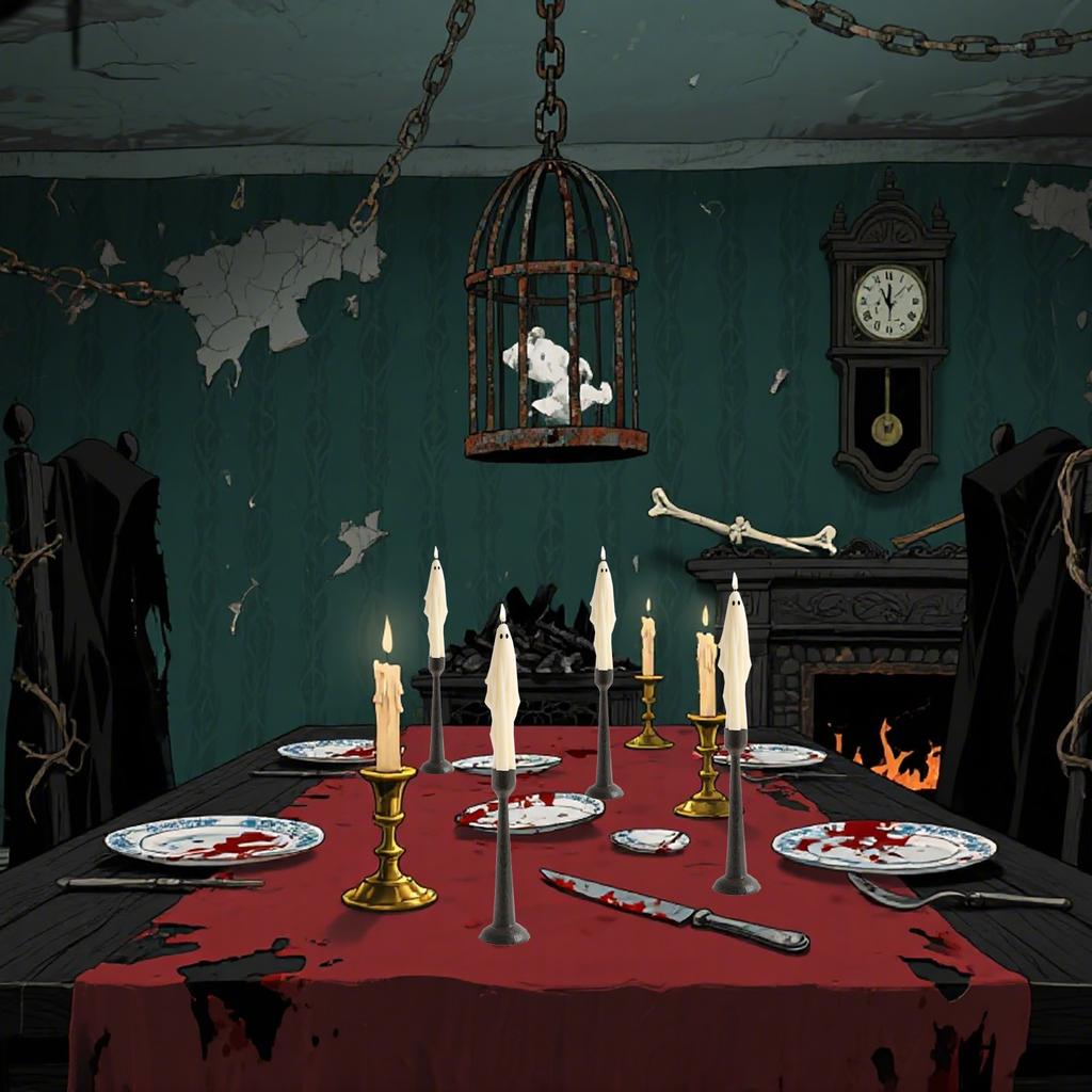 Flameless Candles, Suitable For Halloween Family Party Gatherings