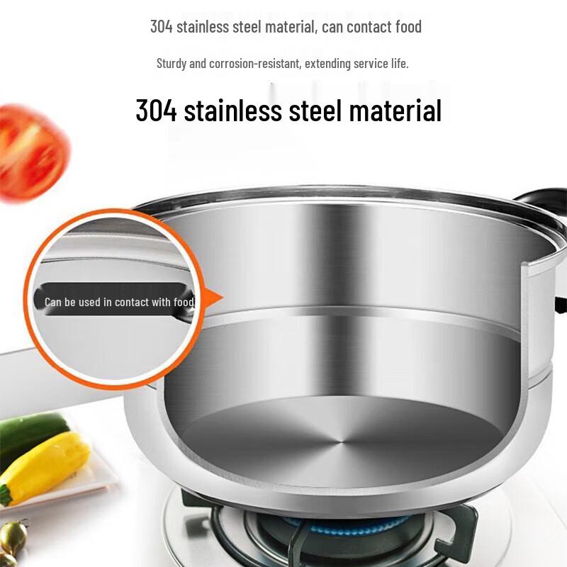 SUPOR 30cm Double-Layer 304 Stainless Steel Steamer Pot
